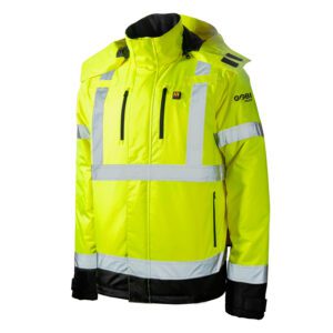 Gobi Heat Flash Heated HiVis Bomber Jacket - Front